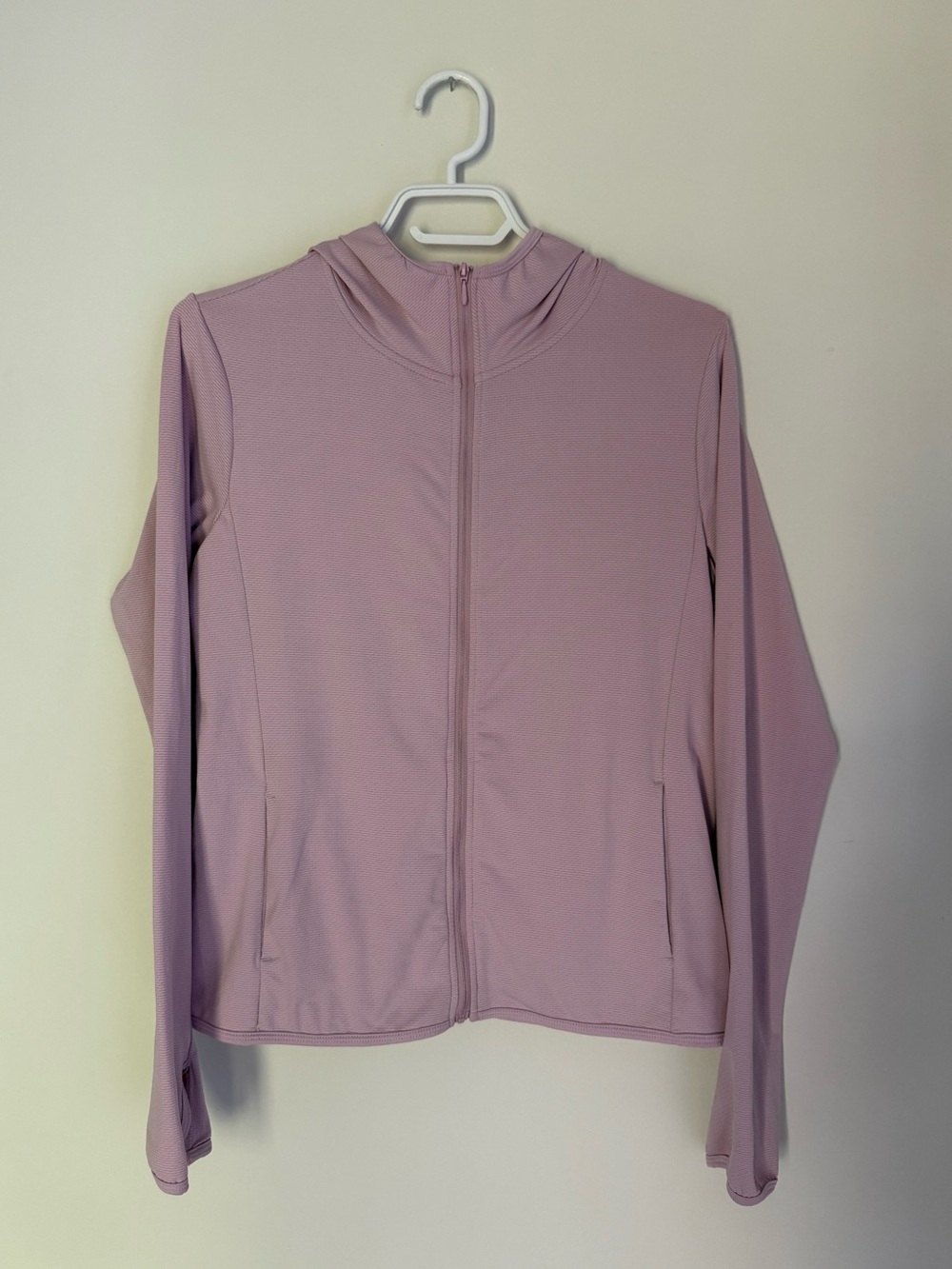 Uniqlo AIRism UV Protection Full-Zip Hoodie Size M Lilac